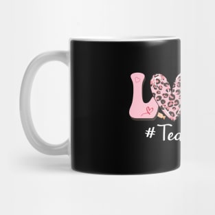 Love Teacher Life Valentine's Day Mug